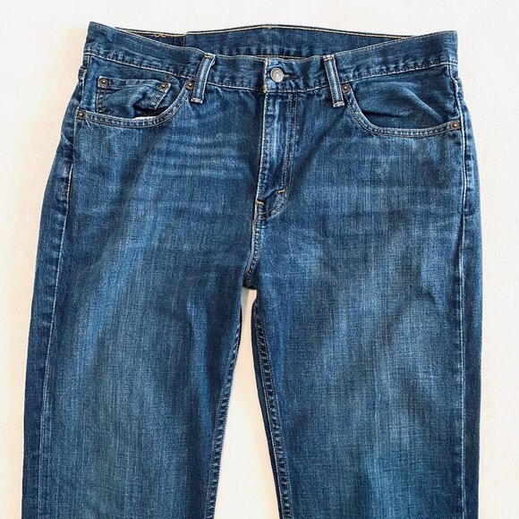 Levi's 514 jeans Men's 33 dark denim wash classic straight leg unisex - Picture 4 of 9